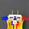 2-Prong Heavy-Duty Industrial Electric Plug Flame-Retardant Drop Resistant Yellow for Commercial Power Use