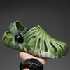Men's Summer Lightweight Breathable Closed-Toe Monstera Leaf Sandals