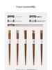 Ironwood Pointed Non-slip Japanese Chopsticks for Home & Gifts