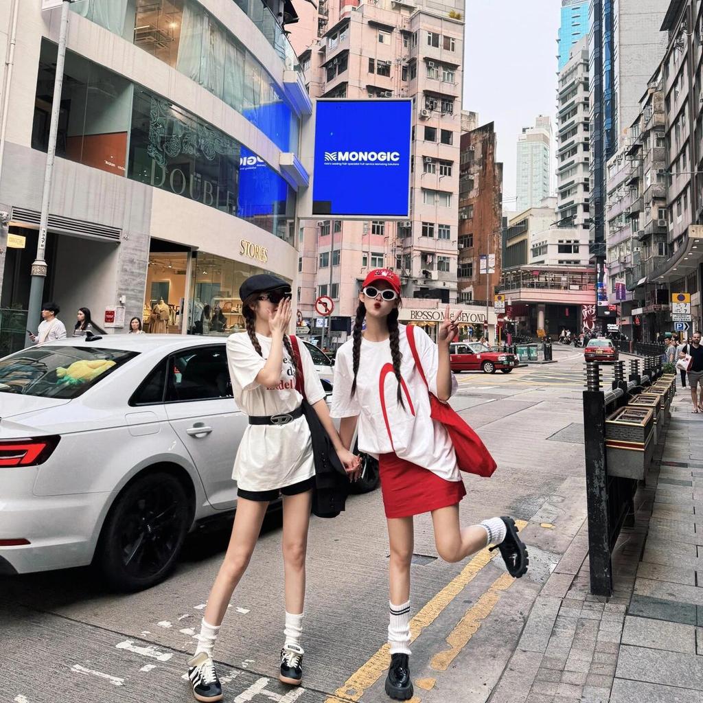2025 new red letter canvas bag spring lazy wind large capacity shoulder tote bag leisure shopping cloth bag