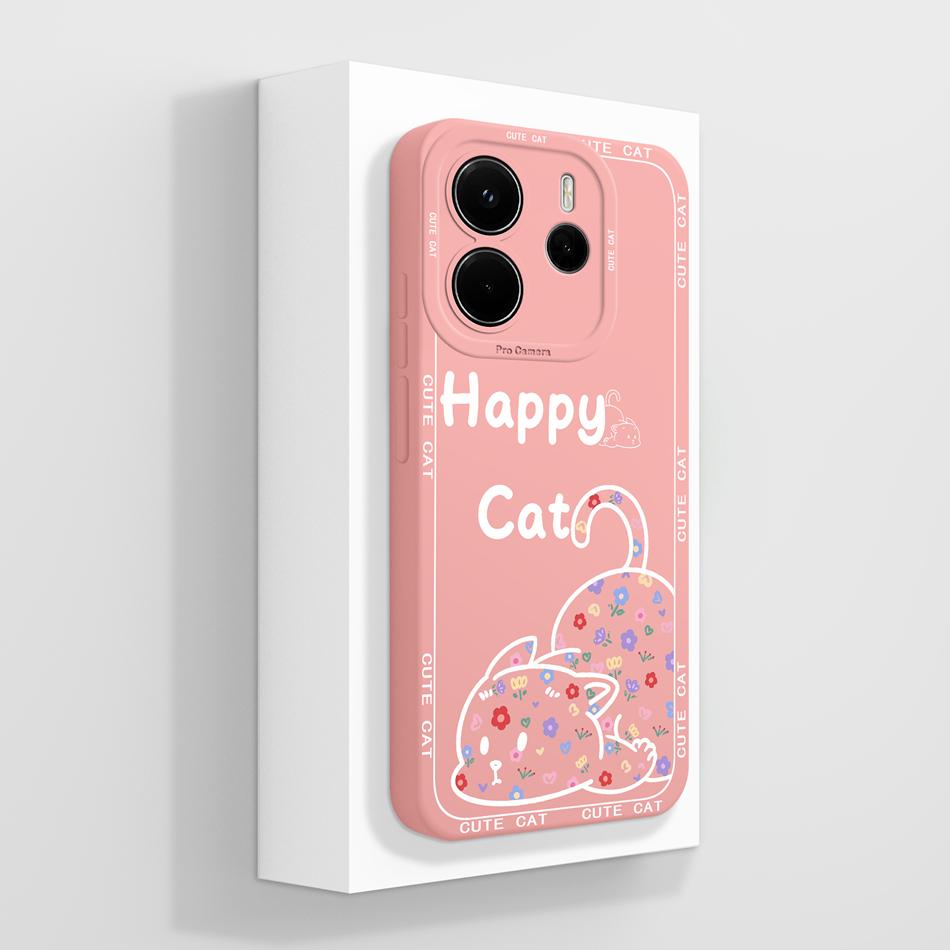 Per Custodia Telefono Redmi Note 14 4G Versione Europa Farfalla Funda Cover Posteriore Morbida in Silicone Liquido Per Protezioni Telefono Redmi Note14