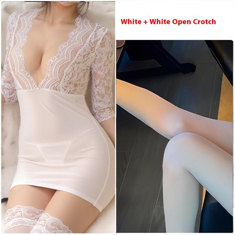 Sex Underwear Purple Hip Skirt Sexy Tight Secretary Robe Large Size Uniform Pajamas Large Size