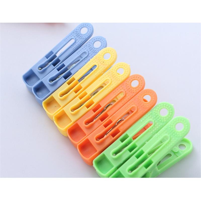 20PCWindproof Plastic Laundry Clips, Heavy Duty Clothes Pegs, Household Sock Quilt Underwear Drying Fixing Clamps
