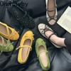 Spring New Women Ballet Flats Concise Round Toe Shallow Slip On Ladies Shoes Soft Sole Butterfly-knot Eelgant Dress Shoes