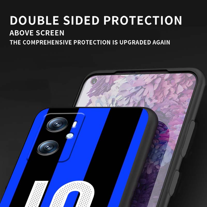 Fashion jersey number Phone Case For OPPO Reno 5 6 7 A96 A40 A58 Realme GT A74 A78 Neo2 A74 A78 Find X5 X3 X7 X8 Black