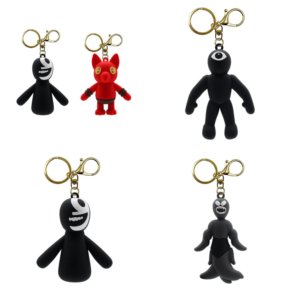 Haoan Doors Roblox Figure Keychain Pendant For Your Bag Or Keys Spooky And Cute Pvc Soft Rubber Material!