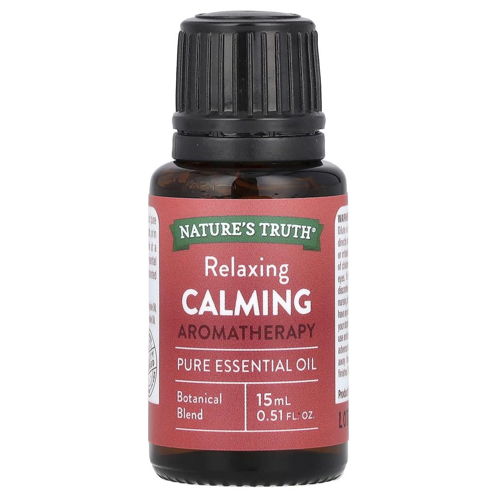 Nature's Truth Čistý esenciální olej, Relaxační uklidňující, 0,51 fl oz (15 ml)