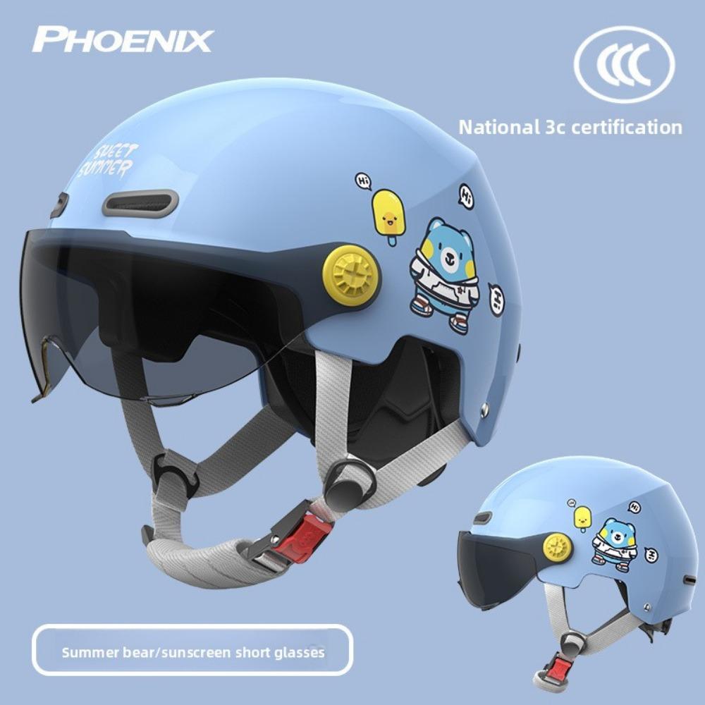 Children's Electric Car Helmet Motorcycle Helmet Cartoon Half Helmet Summer Helmet Four Seasons Helmet