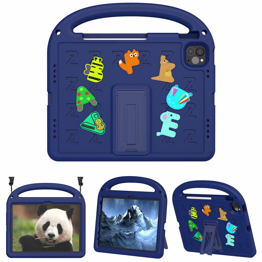 For iPad Pro 11 (2022)/(2021)/(2020)/(2018)/Air (2022)/(2020) Case Cartoon Design EVA+PC Tablet Cover