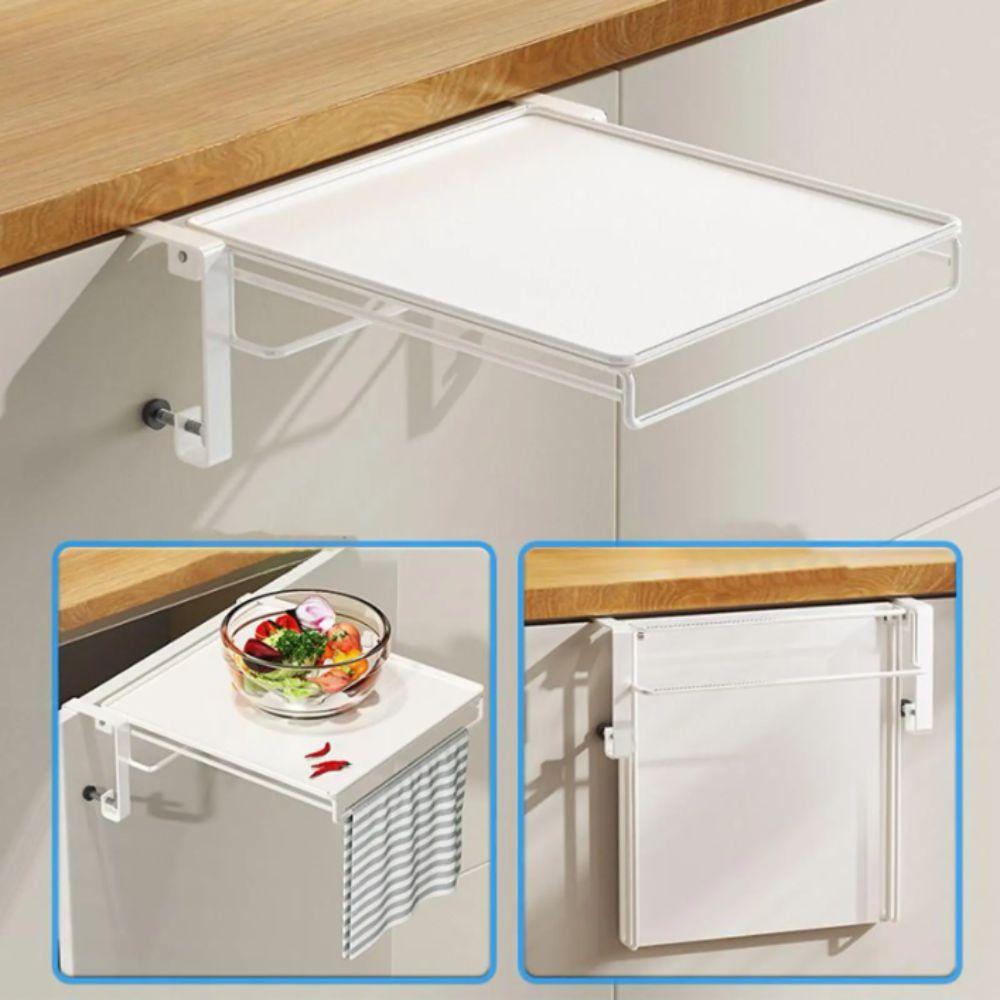 With Towel Rack Countertop Storage Rack Foldable Design Extension Storage  Cabinet Storage