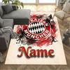 German Football Crest Artwork Floor Rug Office Rug Design for Entryway Playrooms Dining Room Hallway Anti-slip Rug Decorate Offices Gift for Festivals