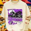 New Cartoon Nightmare Before Christmas Cartoon Graphic High Quality Print Womens Short Sleeve Loose Casual TShirt