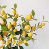 93cm Artificial Lemon Branch High Simulation Vivid Lemon Fruit Fake Plants Flower Photography Props Home Decor
