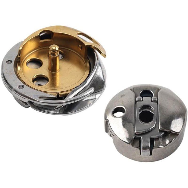 A25F-Bobbin Case& Rotary Hook Parts In Metal Silver& Golden For JUKI LZ-2280/LZ-2285/LZ-2290 Sewing Machine Industrial Parts