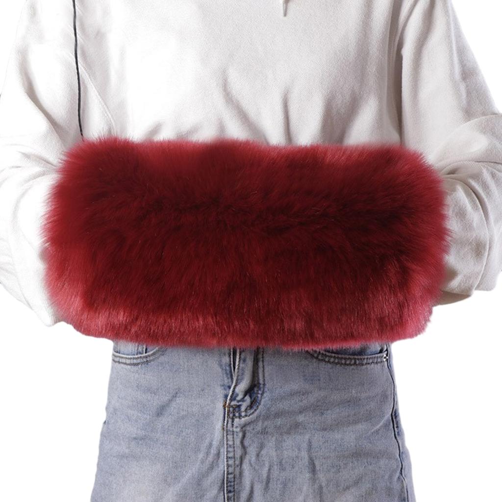 Winter Plush Hand Muffs for Men Women Warm Thermal Hand Muff Hand Warmers for Outdoor Skiing Cold Weather Hand Protector