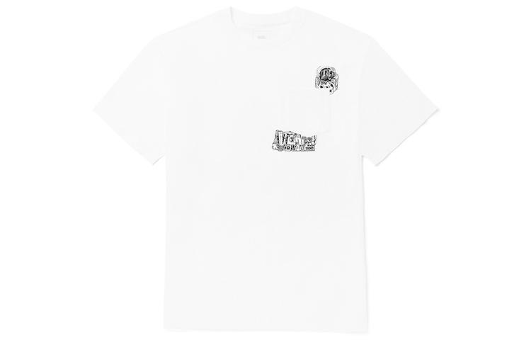 Vans X Duyanaizi T Shirts Unisex White Crew Neck Moderate Straight Fit VN0A5F43WHT XXL