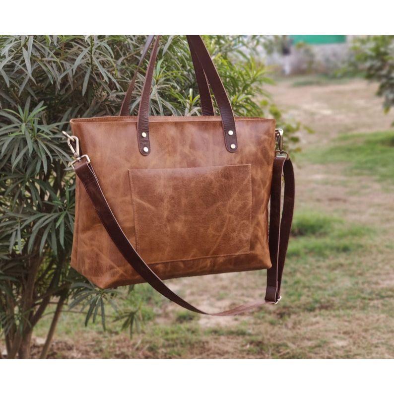 Leather Tote Bag for Women Large Leather Tote Work Bag Leather Handbags Purse Women Valentines Day Gift for Her Birthday Wife Girlfriend Mom