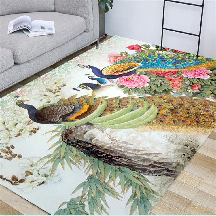 Peacock Carpet Living Room Bedroom Modern Simple Modern Nordic Light Luxury Carpet Home Large Area