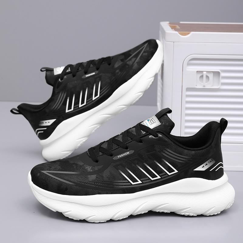 2026 new microfiber leather sports and leisure shoes fashion versatile out of the street wear-resistant shoes men's shoes extra large size running