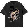 Goku Dragon Ball Z Anime Printed Tshirt Mens and Womens Washed Tshirt High Quality Vintage Cotton Tshirt Harajuku Tops