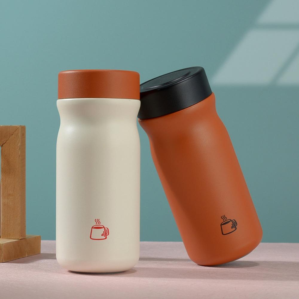 Portable Thermos Bottle Double-Layer Insulated Flask Tea Cup Mini Thermal Water Bottle Hiking