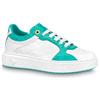 Louis Vuitton Time Out Sneakers 'White And Teal Monogram' Women's 1AB349