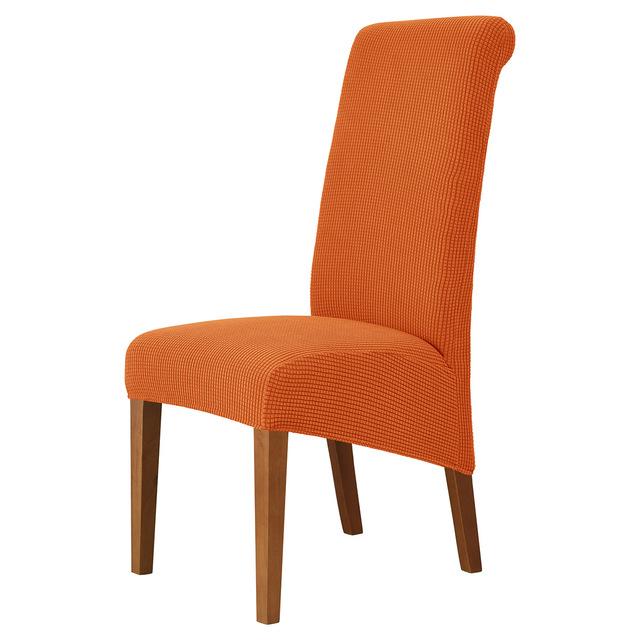 High Back &Universal High Elasticity Chair Cover Jacquard M Xl Size Chair Covers Dining Room Kitchen Office Home Corn Flannel