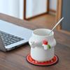 Creative Couple Ceramic Cup Cute Girlfriend Water Cup Home Office Coffee Cup Than Heart Lucky Grass Cup