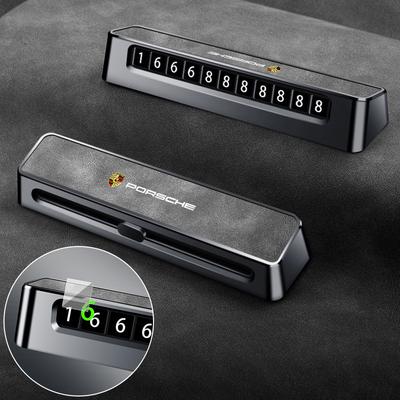Car Temporary Parking Card Phone Number Card Plate Telephone Number Stop For Cayenne Macan Panamera 918 911Car-styling