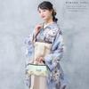 [kimono cafe] Furisode Clutch Bag with Peony Embroidery, White and Blue, Clasp Closure, Elegant, Hakama, Graduation, Wedding, Kimono 6030006297993