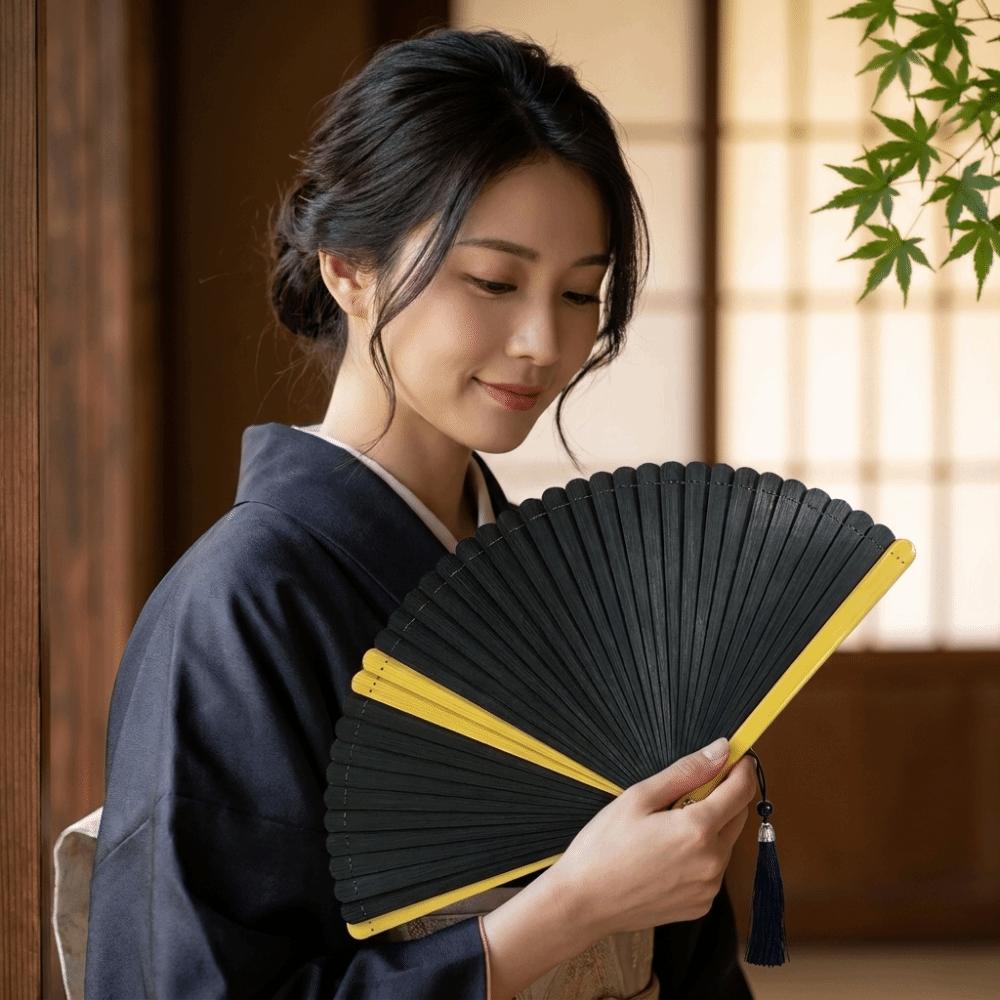 with Tassel Chinese Fan Ancient Style Dance Fan Lightweight Bamboo Folding Fan Photography Props
