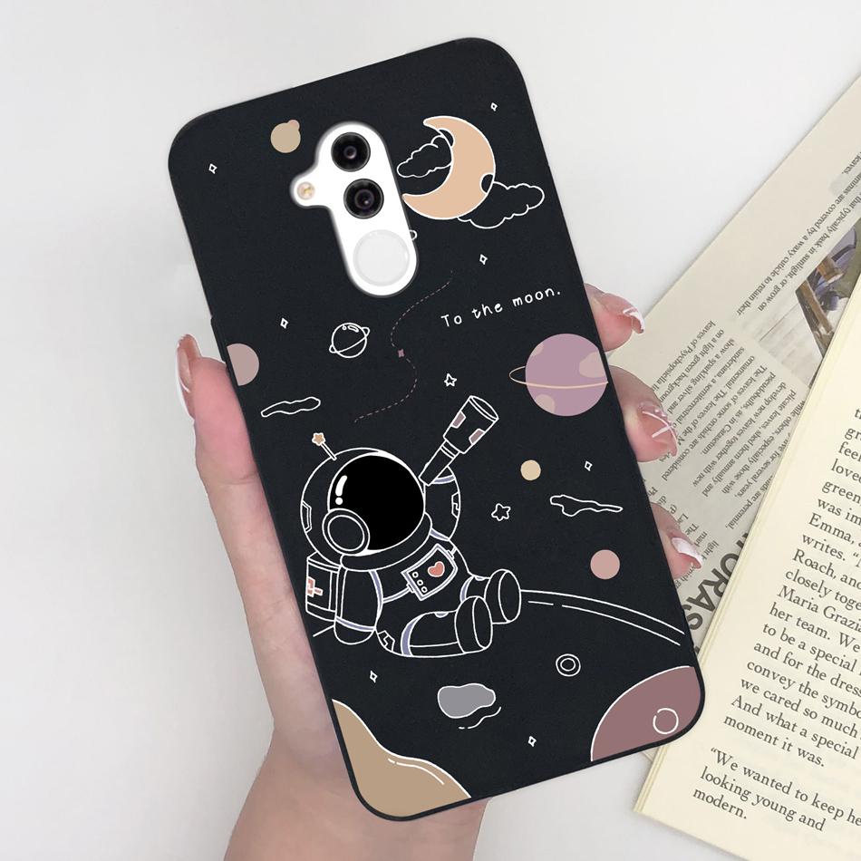 Case For Huawei Mate 20 Lite Cute Astronaut Soft Matte Silicone Bumper For Huawei Mate 20lite Phone Back Cover Coque Bumper Capa