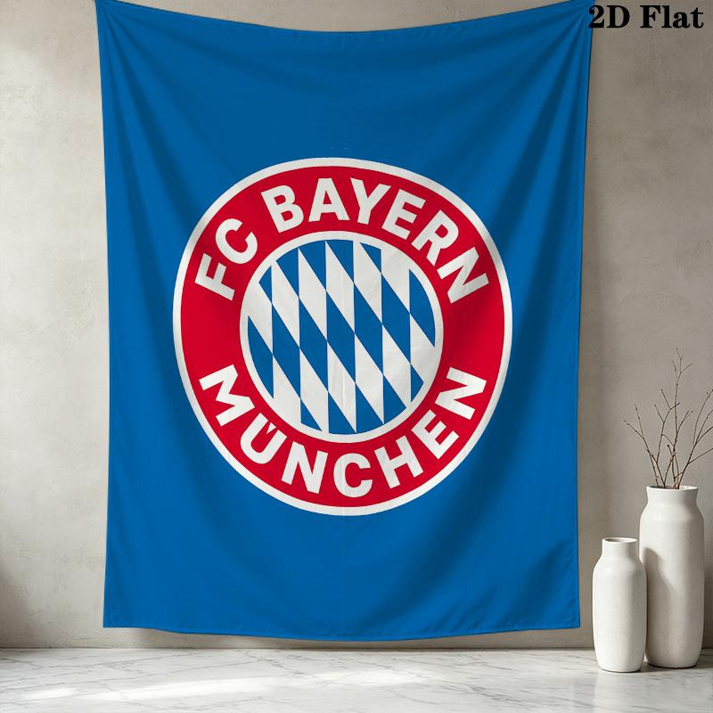 Fc Bayern Munich Wall Tapestry Aesthetic Wall Hanging Printed Fabric Blanket Decorative Tapestries For Bedroom Living Room Home Decor