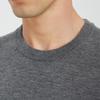 Hengyuanxiang Dünner Herren-Kaschmirpullover mit Rundhalsausschnitt und kurzen Ärmeln