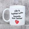 Fox Terrier Smooth - cup with a dog, cup with a photo, personalized gift from the Art-Dog brand