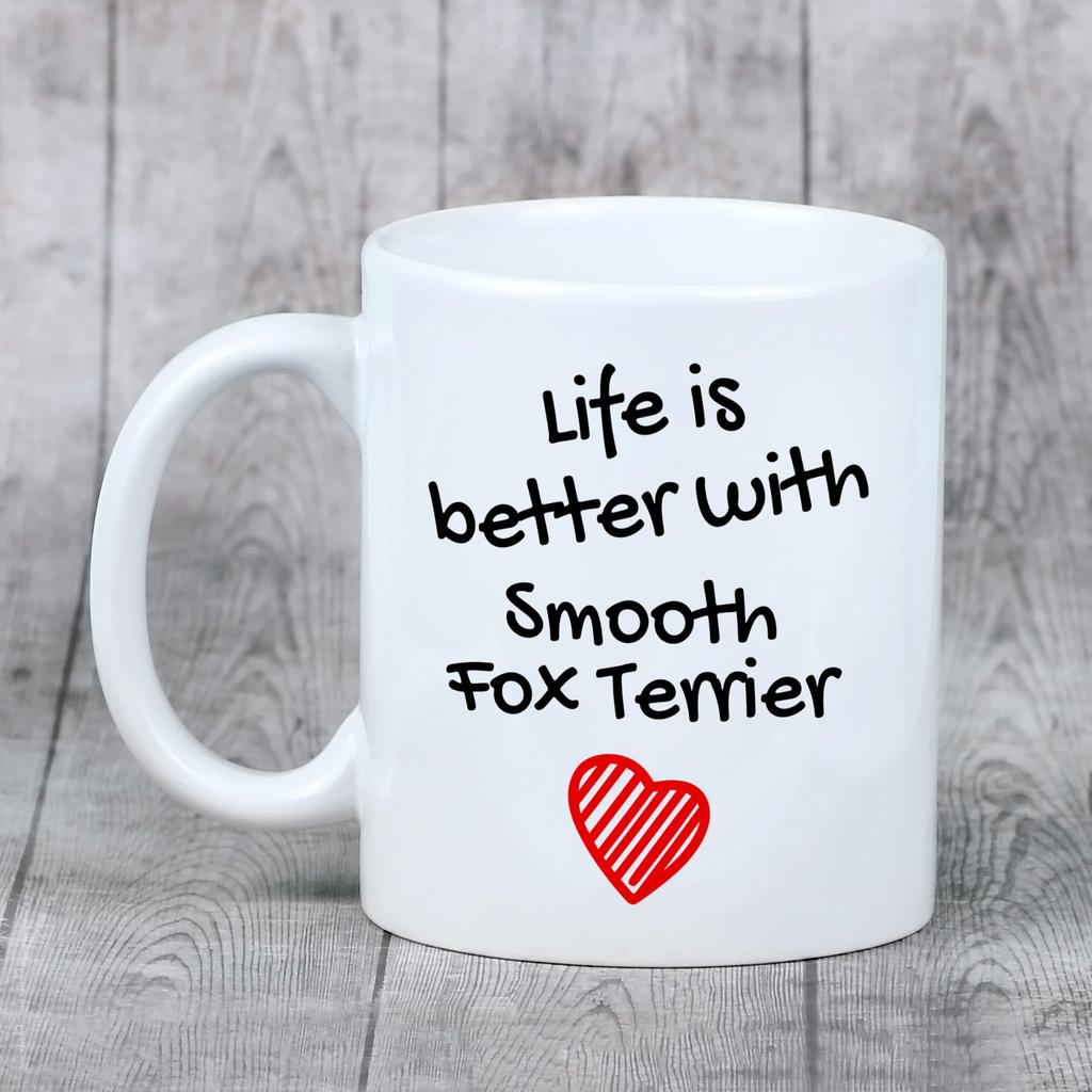 Fox Terrier Smooth - cup with a dog, cup with a photo, personalized gift from the Art-Dog brand