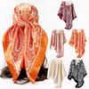 New-style Large Headscarf, 90cm Silk Scarf, Classic Cashew Print, for Women