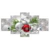 HD Print Painting Modular Pictures 5 Piece Christmas Xmas Holiday Cheer Frame Wall Art Poster Modern Home Decoration Canvas