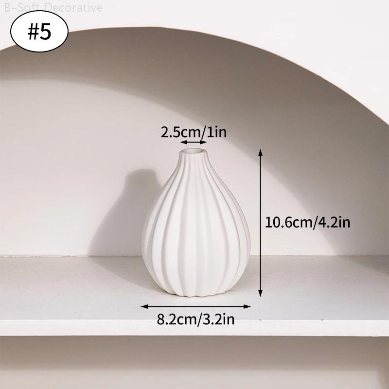 Nordic Modern Ceramic Vase Small Flower Vases for Home Decoration Dried Arrangement Flower Bottle Hydroponic Flower Vases