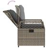 Vidaxl 5-Cz. Garden Furniture Set With Cushions, Grey, PE Rattan