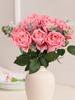 12 buc. trandafiri flori artificiale flori uscate de matase artificiale pentru decoratiuni cu tulpini unice pentru aranjamente florale flori de nunta