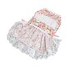 Dog Dress Soft Breathable Cute Stylish Floral Puppy Dress with Bowknot for Daily Wedding Birthday