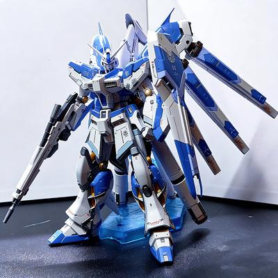RG 1/144 Hi-Nu Assembly Model Kit With Water Decals No Bracket Action Figures Desktop Ornament Surprise Gift Collectible Toys