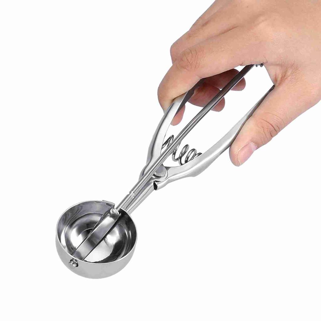 1PC Stainless Steel Trigger Ice Cream Scoop Easy Release Scoop for Ice Cream Fruit Cookie Dough