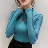 Women's Long Sleeve Knit Sweater - Half High Neck, Autumn/Winter Fashion Pullover 