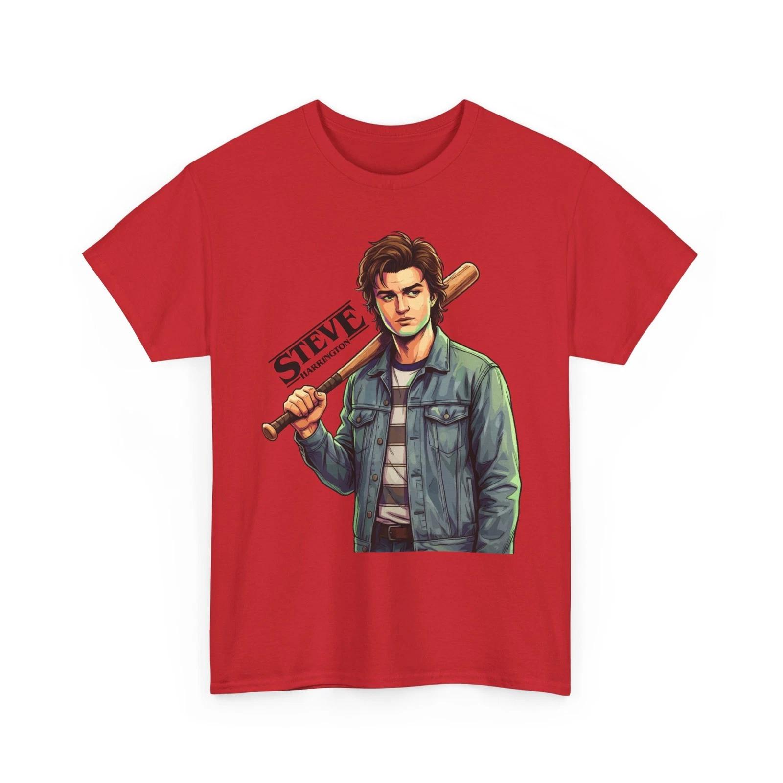 T-shirt Joe Keery as Steve Harrington - Stranger Things 100% cotton S-XL+ unisex L