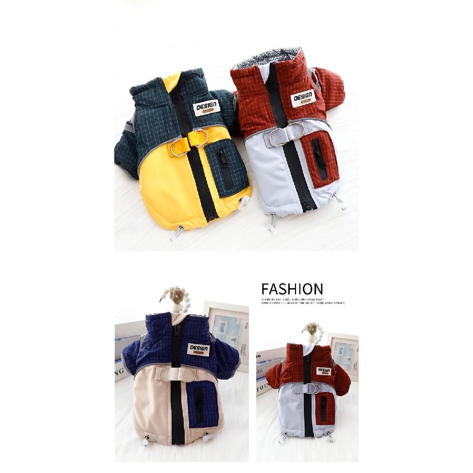 2025 Dog Clothes Winter Thick Functional Travel 3-Proof Down Jacket for Small Dog Cold-Resistant Outdoor Windproof Pet Outfit