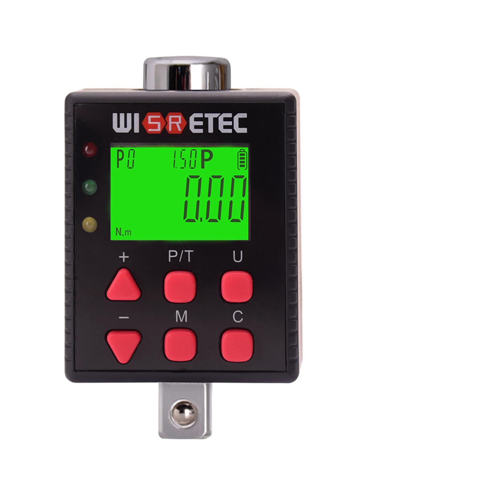 

Цифровой динамометр Цифровой дисплей с подсветкой Динамометрический ключ Тестер крутящего момента Два режима работы Регулируемый Переключаемый на пять единиц ADQ3-060 разноцветный