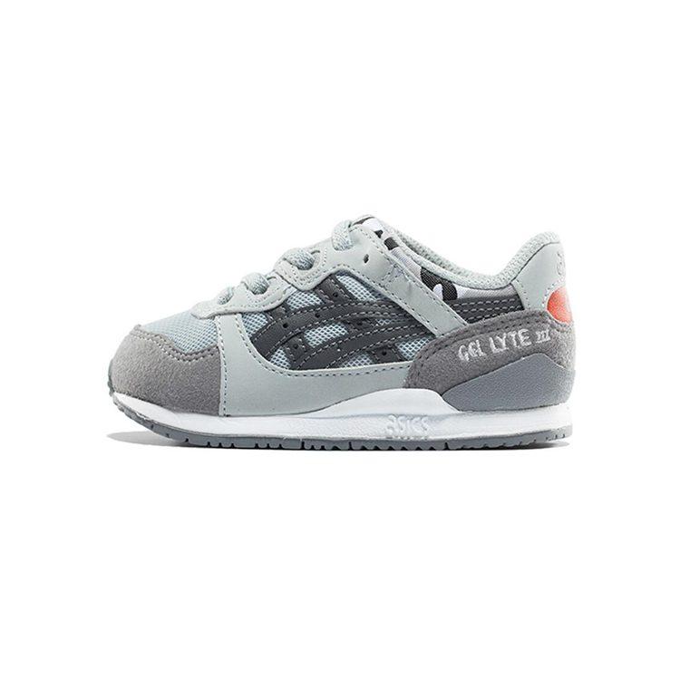 Asics Gel Lyte 3 Abrasion Resistant Breathable Low Top Toddler Shoes Gray Infant And Toddler C7A3N-9696