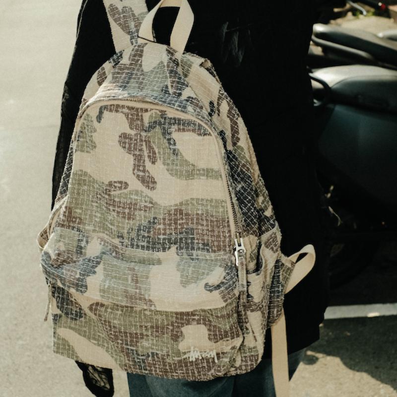 Stussy Needle Punch Backpack Camo Men Backpacks Multi-Color 134265-CAMO
